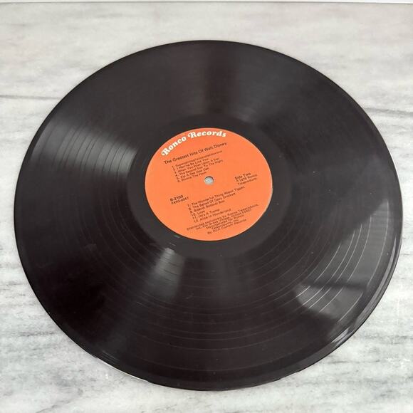 Vintage Ronco Records The Greatest Hits Of Walt Disney 1976 Vinyl Record 24 Song - Picture 7 of 7